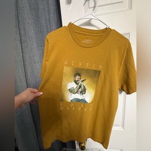 Post Malone Graphic T-Shirt - Mustard posty shirt